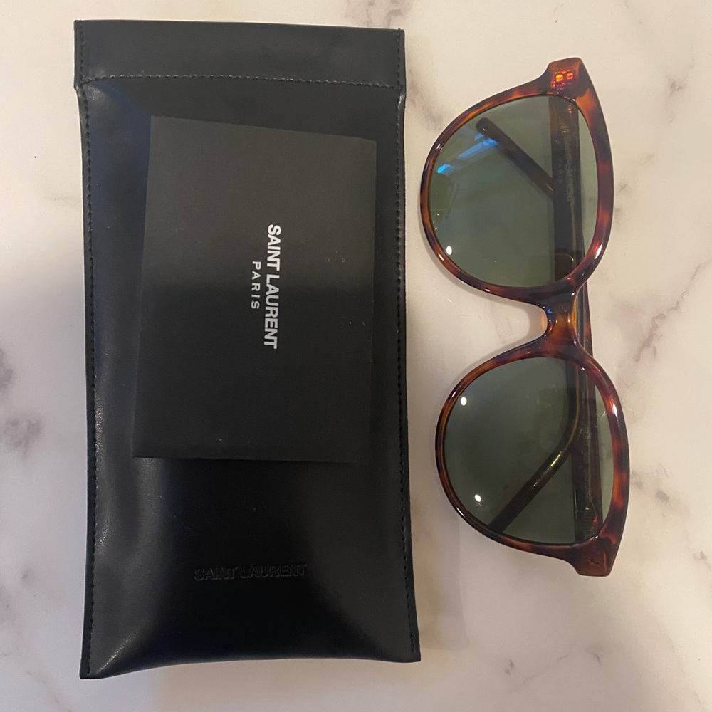 Tortoise shell YSL sunglasses